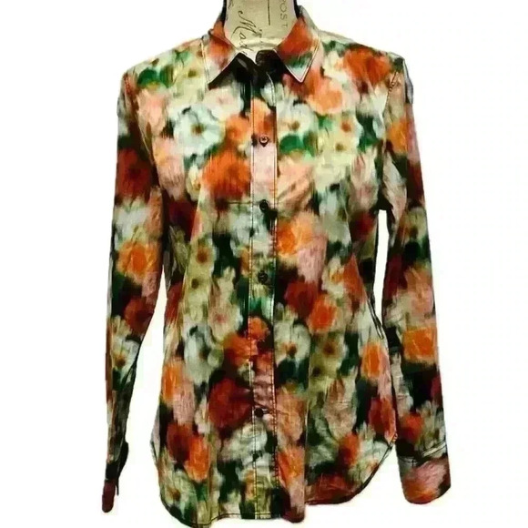 J. Crew  Liberty Arts Hazy Days Floral Print
Slim Fit Button Down Size 6 - Picture 3 of 16